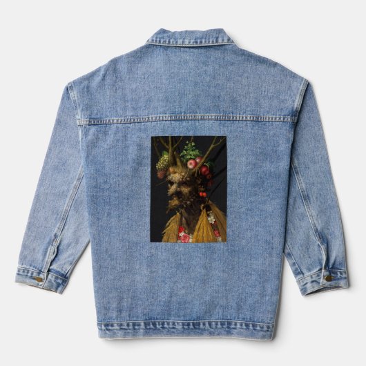 Giuseppe Arcimboldo - Vier Jahreszeiten in einem K Jeansjacke (Rückseite)