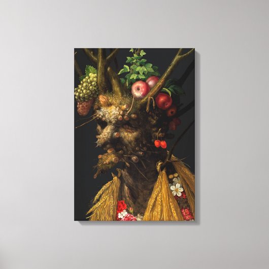 Giuseppe Arcimboldo - Vier Jahreszeiten in einem K Leinwanddruck (Vorderseite)