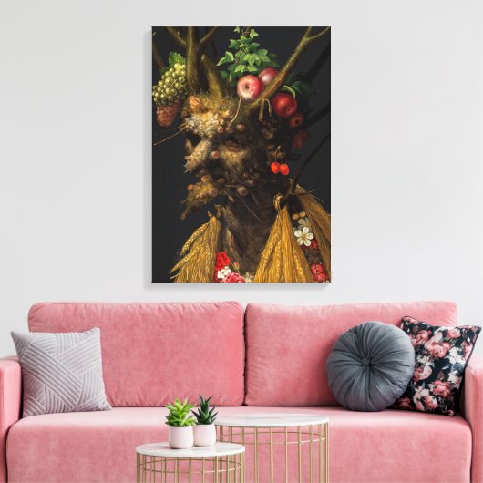 Giuseppe Arcimboldo - Vier Jahreszeiten in einem K Leinwanddruck (Insitu (Wohnzimmer))