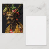 Giuseppe Arcimboldo - Vier Jahreszeiten in einem K Mitteilungskarte (Vorne/Hinten)