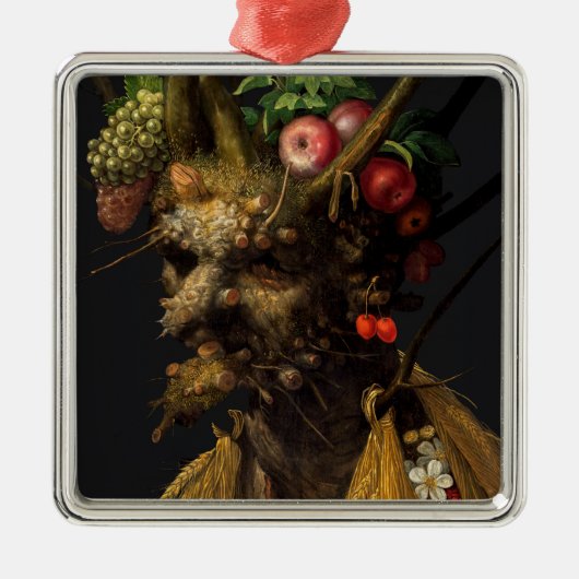 Giuseppe Arcimboldo - Vier Jahreszeiten in einem K Ornament Aus Metall (Vorne)