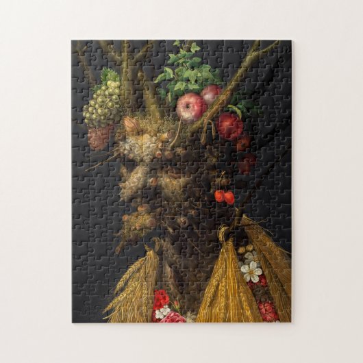 Giuseppe Arcimboldo - Vier Jahreszeiten in einem K Puzzle (Vertikal)