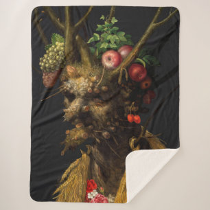 Giuseppe Arcimboldo - Vier Jahreszeiten in einem K Sherpadecke
