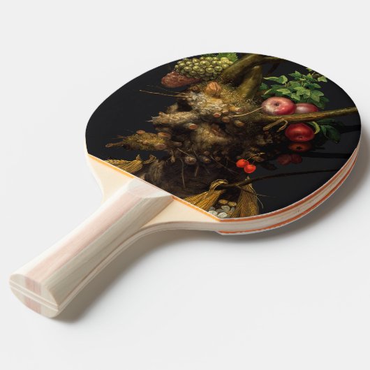 Giuseppe Arcimboldo - Vier Jahreszeiten in einem K Tischtennis Schläger (Vorderseite)