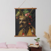 Giuseppe Arcimboldo - Vier Jahreszeiten in einem K Wandteppich Mit Holzrahmen (Schlafzimmer)