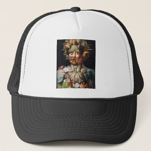 Giuseppe Arcimboldogemüsemann (Vertumnus) Truckerkappe (Vorderseite)