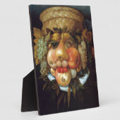 Giuseppe Arcimboldos reversibler Kopf mit Korb Fotoplatte (Seite)