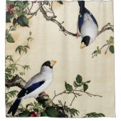 Giuseppe Castiglione - Cherry Blossoms Kunst Duschvorhang (Vorderseite)