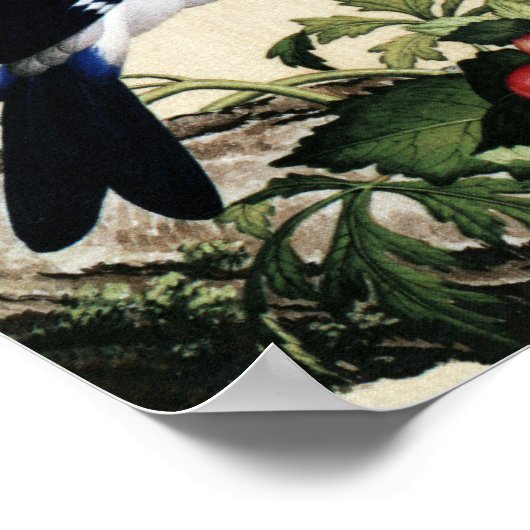 Giuseppe Castiglione - Cherry Blossoms Kunst Poster (Ecke)