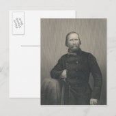 Giuseppe Garibaldi, in Gravur von D.J. Pound Postkarte (Vorne/Hinten)