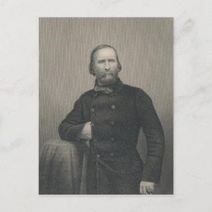 Giuseppe Garibaldi, in Gravur von D.J. Pound Postkarte