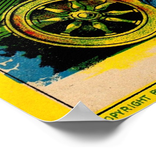 Giuseppe Garibaldi Makaroni-Etikett der 1920er Jah Poster (Ecke)