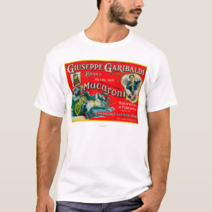 Giuseppe Garibaldi-Makkaroni-Aufkleber T-Shirt