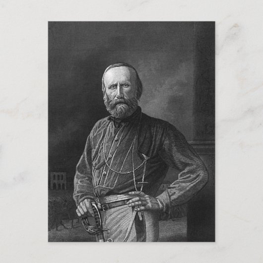 Giuseppe Garibaldi Postkarte (Vorderseite)