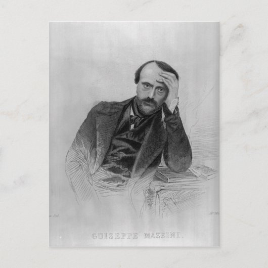 Giuseppe Mazzini Postkarte (Vorderseite)