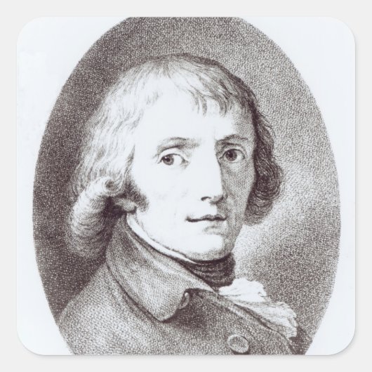 Giuseppe Parini Quadratischer Aufkleber (Vorderseite)
