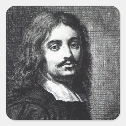 Giuseppe Ribera Quadratischer Aufkleber (Vorderseite)