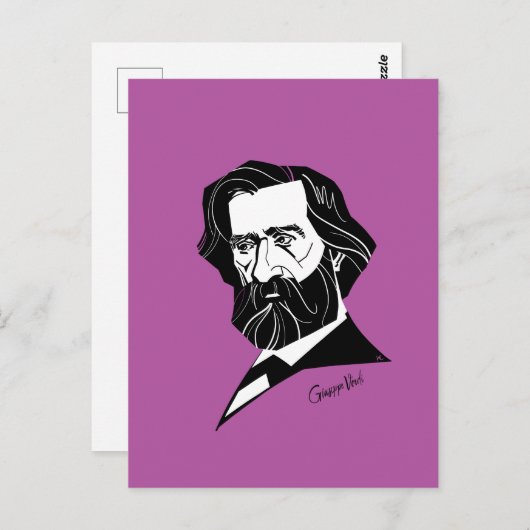 Giuseppe Verd Postkarte (Vorne/Hinten)