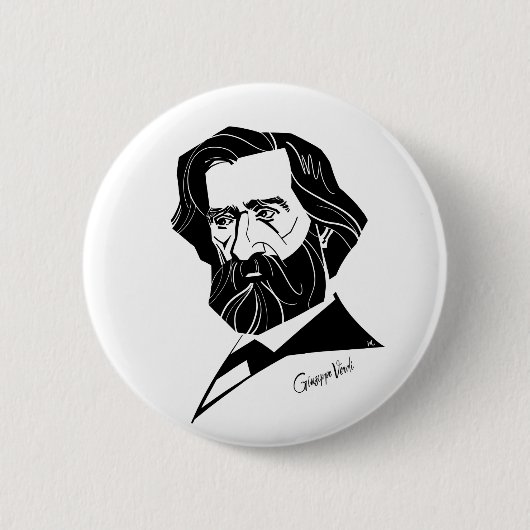 Giuseppe Verdi Button (Vorderseite)