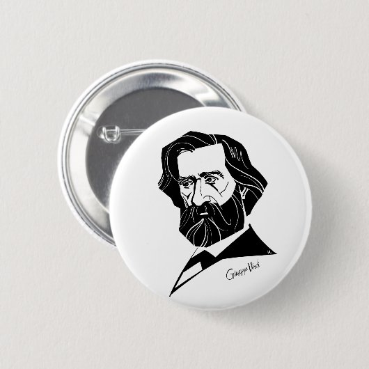 Giuseppe Verdi Button (Vorne & Hinten)