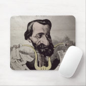 Giuseppe Verdi, Karikatur, 1860's Mousepad (Mit Mouse)