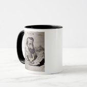 Giuseppe Verdi, Karikatur, 1860's Tasse (Vorderseite Links)
