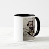 Giuseppe Verdi, Karikatur, 1860's Tasse (VorderseiteRechts)