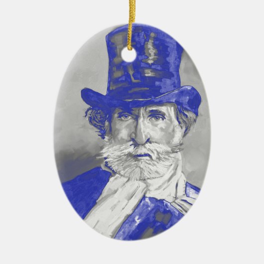Giuseppe Verdi Keramikornament (Vorne)