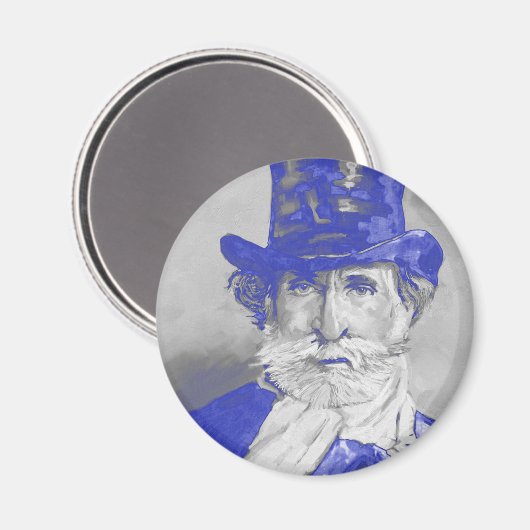 Giuseppe Verdi Magnet (Vorderseite/Rückseite)