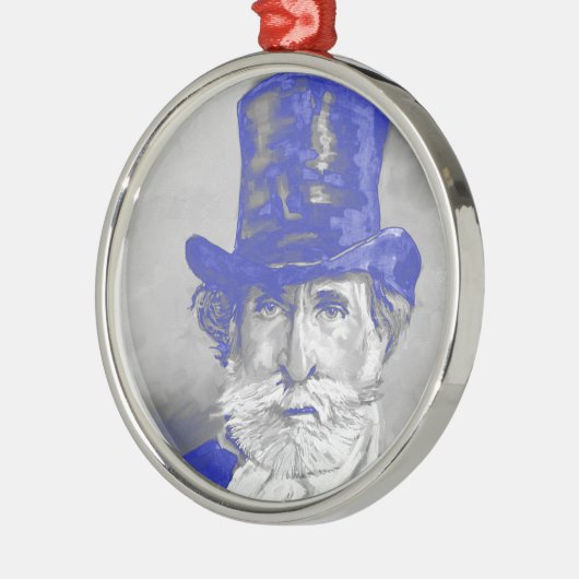 Giuseppe Verdi Ornament Aus Metall (Links)