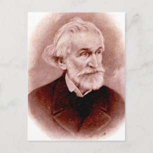 GIUSEPPE VERDI (Porträt aus der Postkarte des früh