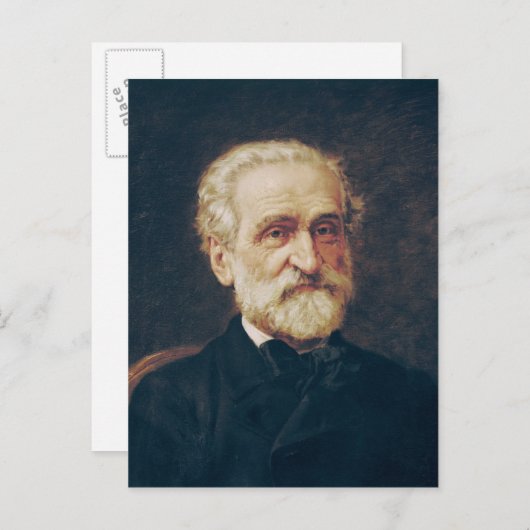 Giuseppe Verdi Postkarte (Vorne/Hinten)