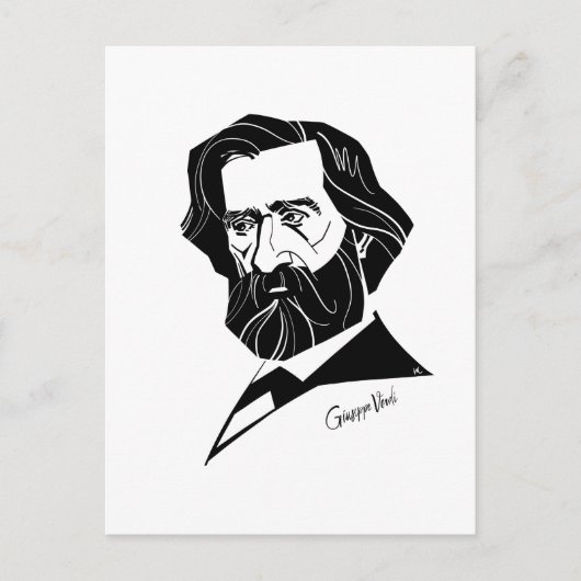 Giuseppe Verdi Postkarte (Vorderseite)