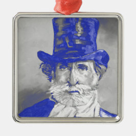 Giuseppe Verdi Silbernes Ornament