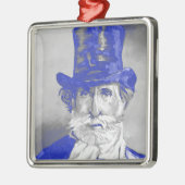 Giuseppe Verdi Silbernes Ornament (Links)