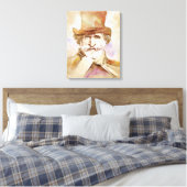 Giuseppe Verdi zur Leinwand - Wasserfarbenstil (Insitu (Schlafzimmer))