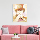 Giuseppe Verdi zur Leinwand - Wasserfarbenstil (Insitu (Wohnzimmer))