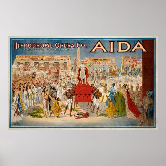Giuseppe Verdis Aida Poster (Vorne)