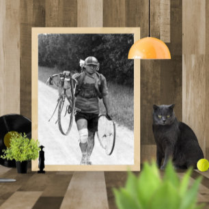 Giusto Cerutti Tour de France 1928 nach dem Wrack Poster