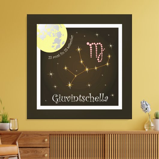 Giuvintschella 23 avust fin 23 settember Leinwand (Insitu (Wohnzimmer))