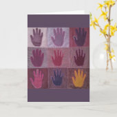 "Give a Hand" Art Quilt 2 Karte (Gelbe Blume)