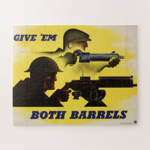 Give Both Barrels, WW2 Military & Factory workers Puzzle