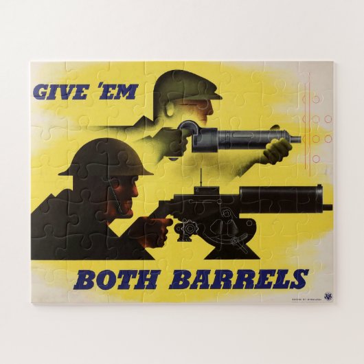 Give Both Barrels, WW2 Military & Factory workers Puzzle (Horizontal)