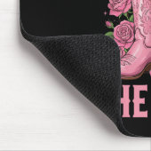 Give Breast Cancer The Boot Cowgirl Cancer Awarene Mousepad (Ecke)