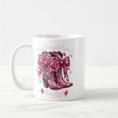 Give Breast Cancer The Boot Nk Cowgirl Western Tee Kaffeetasse (Links)