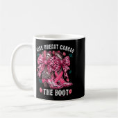 Give Breast Cancer The Boot Nk Cowgirl Western Tee Kaffeetasse (Links)
