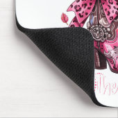 Give Breast Cancer The Boot Nk Cowgirl Western Tee Mousepad (Ecke)
