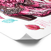 Give Breast Cancer The Boot Nk Cowgirl Western Tee Poster (Ecke)