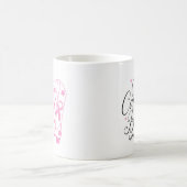 Give Breast Cancer The Boot Pink Ribbon Awareness Kaffeetasse (Mittel)