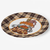 Give Danke Gnome Pappteller (Schrägansicht)